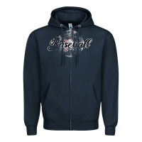 Navy Baseball Zipper Hoodie - Bettercallsaul