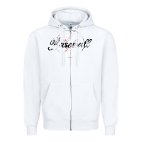White Baseball Zipper Hoodie - Bettercallsaul