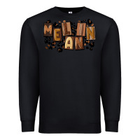 Black melanin with leopard Premium Sweatshirt - CowGirlArtShop