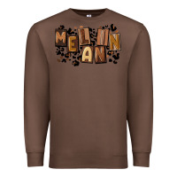 Chestnut melanin with leopard Premium Sweatshirt - CowGirlArtShop