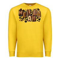 Lemon melanin with leopard Premium Sweatshirt - CowGirlArtShop