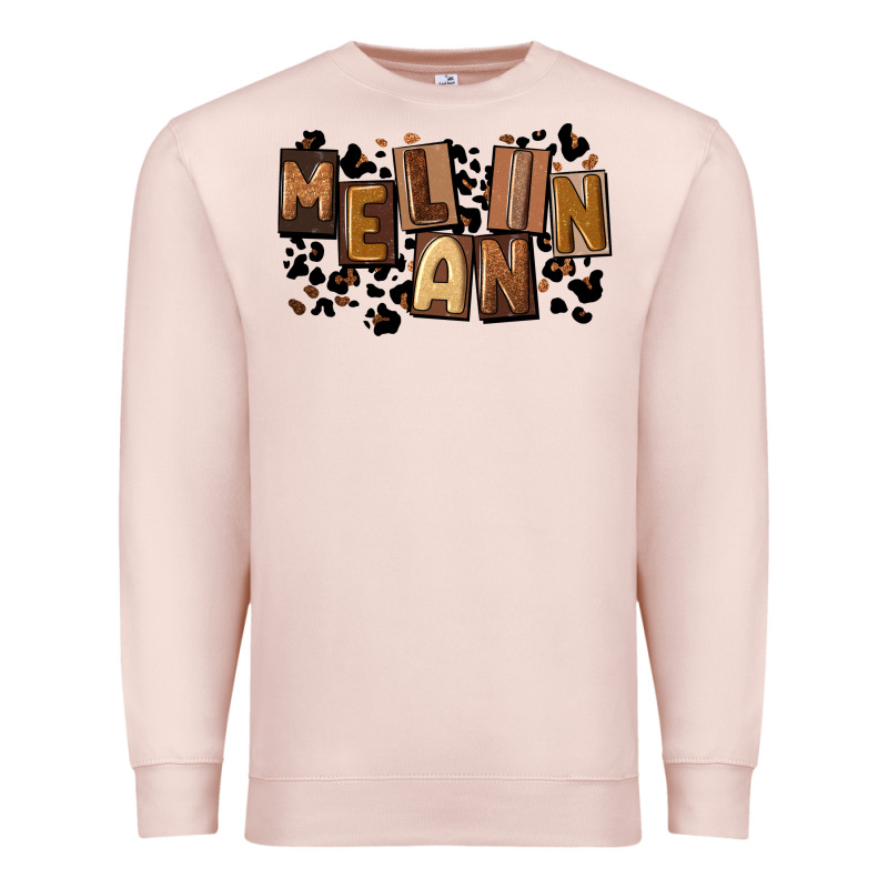 Melanin With Leopard Premium Sweatshirt by CowGirlArtShop | Teevron