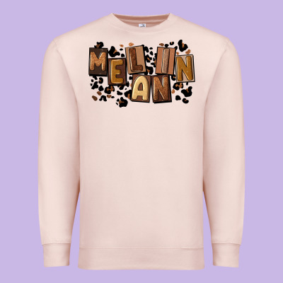 Melanin With Leopard Premium Sweatshirt Designed By Cowgirlartshop
