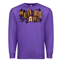 Purple melanin with leopard Premium Sweatshirt - CowGirlArtShop