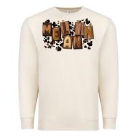 Sandshell melanin with leopard Premium Sweatshirt - CowGirlArtShop