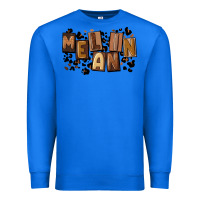 True Royal melanin with leopard Premium Sweatshirt - CowGirlArtShop