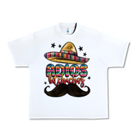 White adios bitchachos Urban Heavy Tee - MaliasSmallBusiness