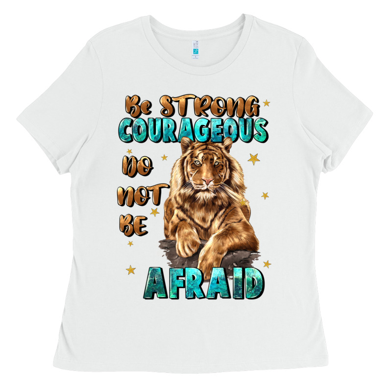 Be Strong And Courageous Ladies Tee by JahusDesignShop | Teevron