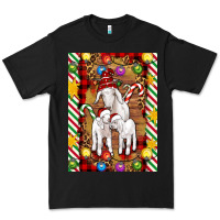 Black Christmas goat family Premium Tee - Artiststas