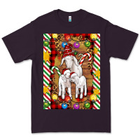 Plum Christmas goat family Premium Tee - Artiststas