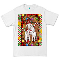 White Christmas goat family Premium Tee - Artiststas