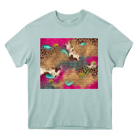 Arona pink glitter leopard sunflower gemstone Heavy Core Tee - JahusDesignShop