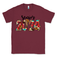 Burgundy senior 2024 western Classic Tee - JahusDesignShop