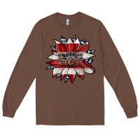 Chestnut american mom Long Sleeve Tee - JahusDesignShop