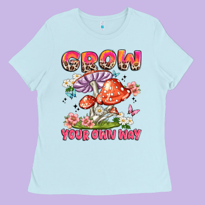Grow Your Own Way Ladies Tee Designed By Jahusdesignshop
