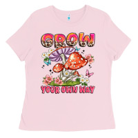 Bubblegum Pink grow your own way Ladies Tee - JahusDesignShop