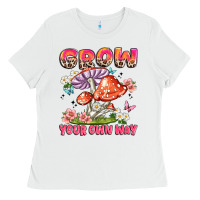 White grow your own way Ladies Tee - JahusDesignShop