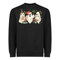 Black Christmas ghosts Heavyweight Sweatshirt - MaliasSmallBusiness