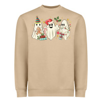 Mushroom Christmas ghosts Heavyweight Sweatshirt - MaliasSmallBusiness