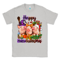 Moon Dust Happy Hallothanksmas Pigs Classic Tee - NancyCooperArtShop