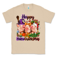 Mushroom Happy Hallothanksmas Pigs Classic Tee - NancyCooperArtShop