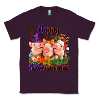 Plum Happy Hallothanksmas Pigs Classic Tee - NancyCooperArtShop