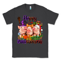 Smoke Happy Hallothanksmas Pigs Classic Tee - NancyCooperArtShop