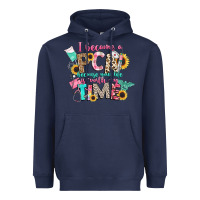 Navy i became a cna because your life is worth my time Heavyweight Hoodie - CowGirlArtShop