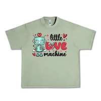 Oil Green little love machine Urban Heavy Tee - MaliasSmallBusiness
