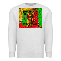 Oatmeal Heather juneteenth is my independence day Premium Sweatshirt - CowGirlArtShop
