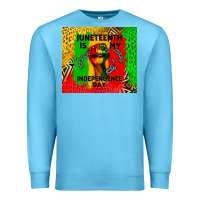 Ocean Blue juneteenth is my independence day Premium Sweatshirt - CowGirlArtShop