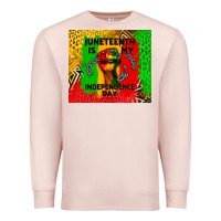 Pale Pink juneteenth is my independence day Premium Sweatshirt - CowGirlArtShop