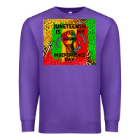Purple juneteenth is my independence day Premium Sweatshirt - CowGirlArtShop