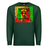 Sports Green juneteenth is my independence day Premium Sweatshirt - CowGirlArtShop