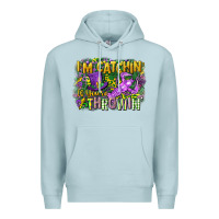 Blue Mist im catchin if youre throwin Premium Hoodie - CowGirlArtShop