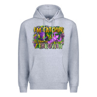 Heather Grey im catchin if youre throwin Premium Hoodie - CowGirlArtShop
