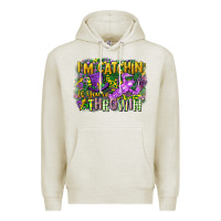 Oatmeal Heather im catchin if youre throwin Premium Hoodie - CowGirlArtShop