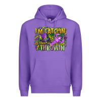 Purple im catchin if youre throwin Premium Hoodie - CowGirlArtShop