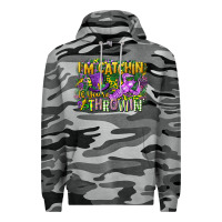 Slate Camo im catchin if youre throwin Premium Hoodie - CowGirlArtShop