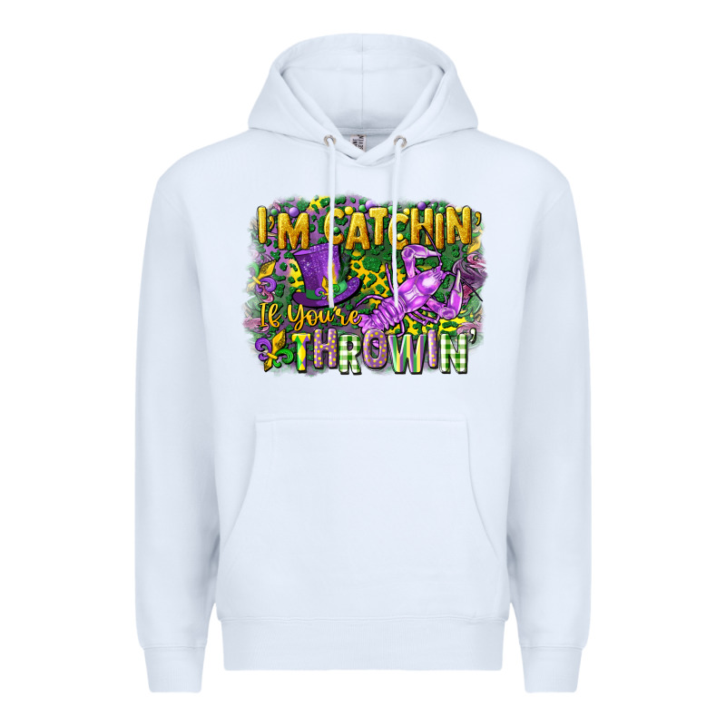 Im Catchin If Youre Throwin Premium Hoodie by CowGirlArtShop | Teevron