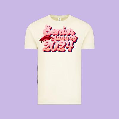 Senior Class Of 2024 Vintage Tee Designed By Jahusdesignshop