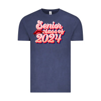 Vintage Denim senior class of 2024 Vintage Tee - JahusDesignShop