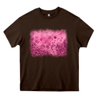 Chocolate Brown pink glitter background Heavy Core Tee - JahusDesignShop