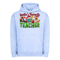 Pigment Grape Ice Santa's Favorite Teacher Urban Hoodie - FaDigitalArtStudio