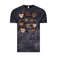 Cloud Black black history month hearts Vintage Tee - MaliasSmallBusiness
