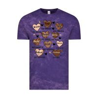 Cloud Purple black history month hearts Vintage Tee - MaliasSmallBusiness