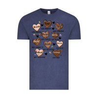 Vintage Denim black history month hearts Vintage Tee - MaliasSmallBusiness