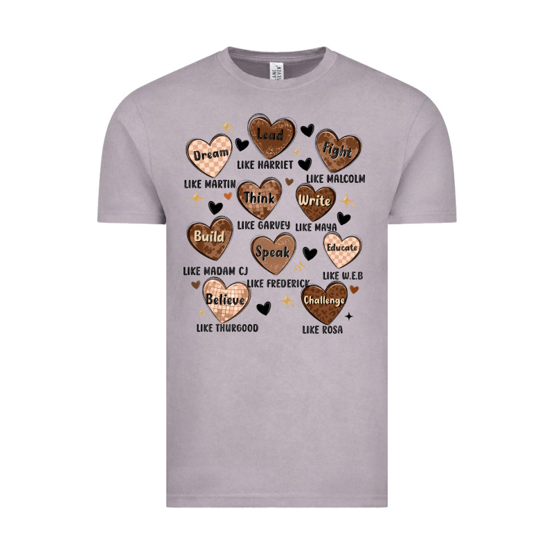 Black History Month Hearts Vintage Tee by MaliasSmallBusiness | Teevron