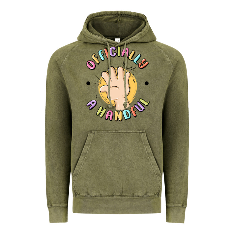 Officially A Handful Vintage Hoodie by MaliasSmallBusiness | Teevron