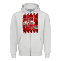 Dove Grey Merry Christmas Y'all Truck Zipper Hoodie - Bettercallsaul